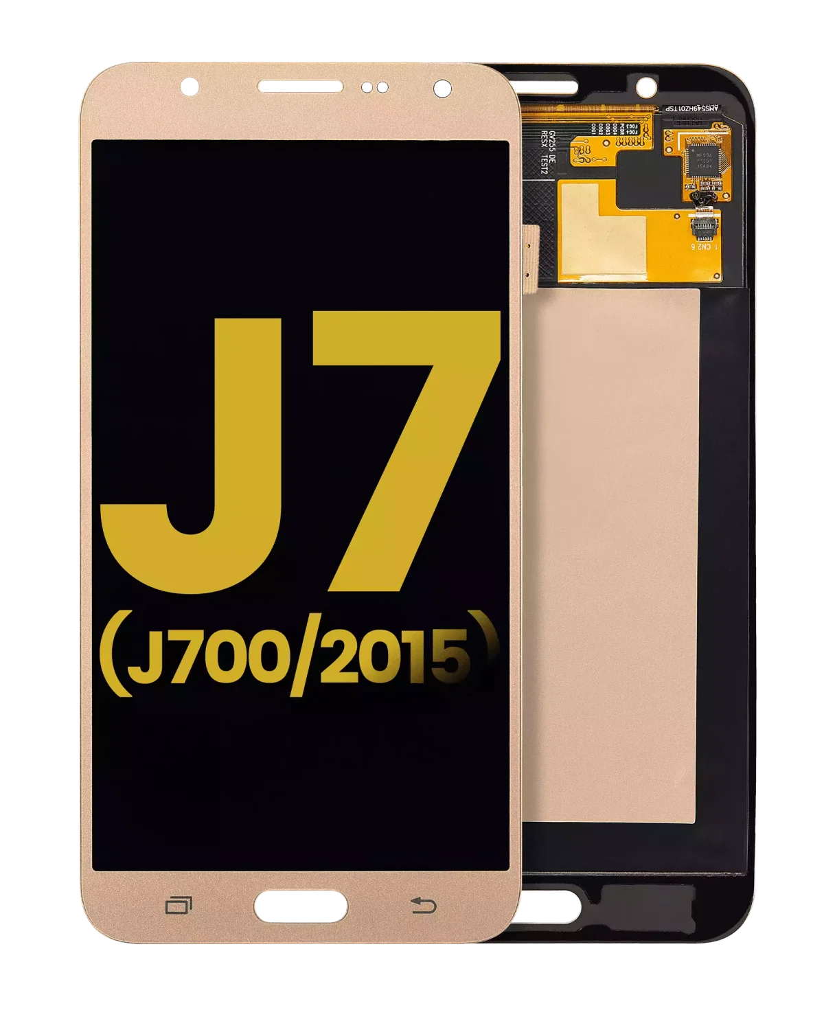 Samsung Galaxy J7 İle Uyumlu Çerçevesiz ekran Orijinal Ekranı (J700 2015) Orijinal (Beyaz)