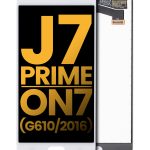 Samsung Galaxy J7 Prime İle Uyumlu Çerçevesiz ekran LCD Ekranı On7 (G610 2016) Orijinal (Beyaz)