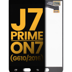 Samsung Galaxy J7 Prime İle Uyumlu Çerçevesiz ekran LCD Ekranı On7 (G610 2016) Orijinal (Siyah)