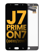 Samsung Galaxy J7 Prime İle Uyumlu Çerçevesiz ekran LCD Ekranı On7 (G610 2016) Orijinal (Siyah)