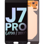 Samsung Galaxy J7 Pro İle Uyumlu Çerçevesiz ekran LCD Ekranı (J730 2017) (Servis Paketi) (Siyah)