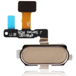 Samsung Galaxy J7 Pro İle Uyumlu İçin Esnek (J730 2017) (Altın)  Kablolu Parmak İzi Okuyucu Uyumlu