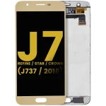Samsung Galaxy J7 Refine İle Uyumlu Çerçevesiz ekran LCD Ekranı Star Crown (J737 2018) Orijinal (Altın)