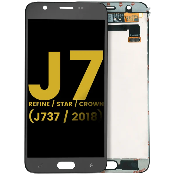 Samsung Galaxy J7 Refine İle Uyumlu Çerçevesiz ekran LCD Ekranı Star Crown (J737 2018) Orijinal (Siyah)