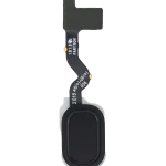 Samsung Galaxy J8 İle Uyumlu (J810 2018) A6 Plus (A605/ 2018) (Siyah) Flex Kablolu Parmak İzi Okuyucu