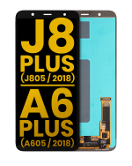 Samsung Galaxy J8 Plus İle Uyumlu Çerçevesiz ekran Orijinal Ekranı (J805 2018) A6 Plus (A605 2018) Orijinal (Tüm Renkler)