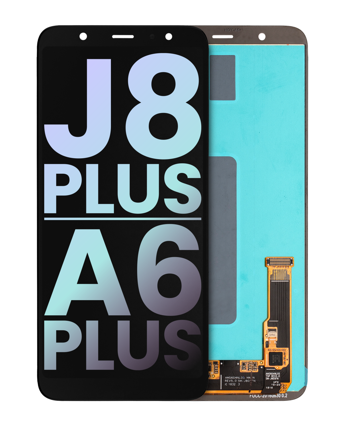 Samsung Galaxy J8 Plus İle Uyumlu Çerçevesiz ekran Orijinal Ekranı (J805 2018) A6 Plus (A605 2018) (Servis Paketi) (Tüm Renkler)