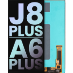 Samsung Galaxy J8 Plus İle Uyumlu Çerçevesiz ekran Orijinal Ekranı (J805 2018) A6 Plus (A605 2018) (Servis Paketi) (Tüm Renkler)