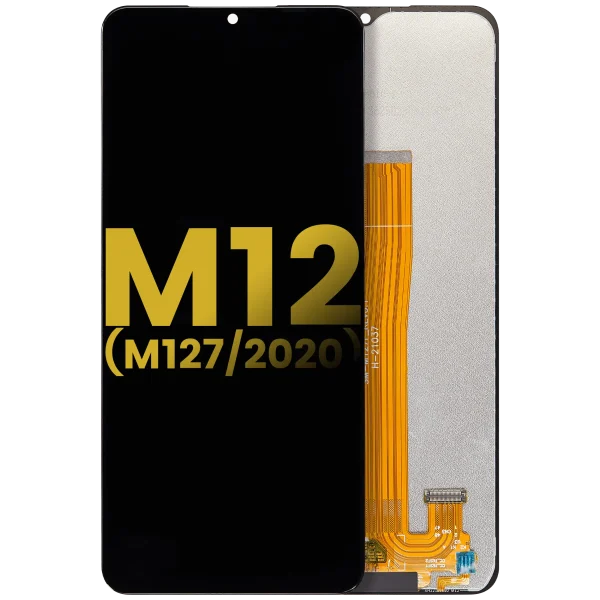 Samsung Galaxy M12 İle Uyumlu Çerçevesiz ekran LCD Ekranı (M127 2020) Orijinal (Tüm Renkler)