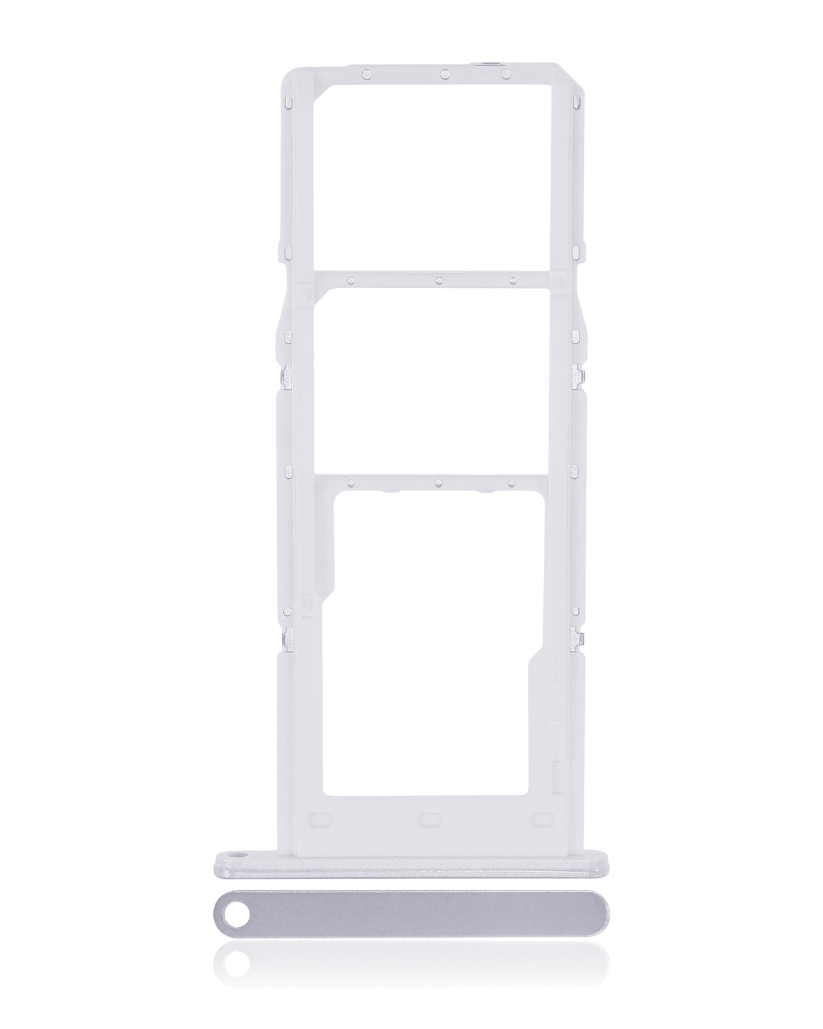 Samsung Galaxy M14 İle Uyumlu Çift Sim Kart Tepsisi (M146 2023) (Gümüş)