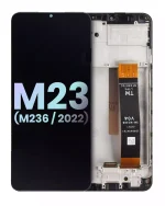 Samsung Galaxy M23 İle Uyumlu İçin Çerçeveli ekran (M236 2022) (Servis Paketi) (Tüm Renkler)  LCD Ekranı Uyumlu