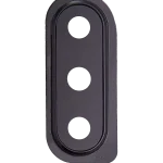 Samsung Galaxy M30 İle Uyumlu Arka Kamera Cam Mercek ve Kapak Çerçevesi (M305 2019) (Siyah)