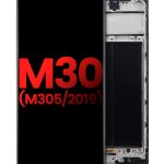 Samsung Galaxy M30 İle Uyumlu Çerçeveli ekran Orijinal Ekranı (M305 2019) (Aftermarket Plus) (Tüm Renkler)