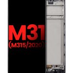 Samsung Galaxy M31 İle Uyumlu Çerçeveli ekran Orijinal Ekranı (M315 2020) (Aftermarket Plus) (Tüm Renkler)
