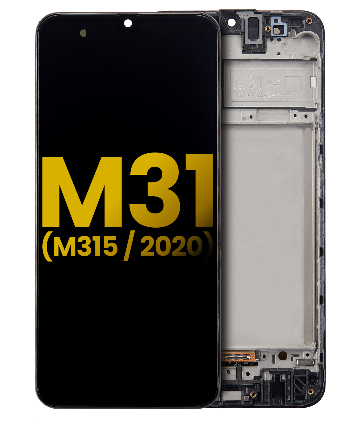 Samsung Galaxy M31 İle Uyumlu İçin Çerçeveli ekran (M315 2020) Orijinal (Tüm Renkler)  Orijinal Ekranı