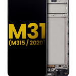 Samsung Galaxy M31 İle Uyumlu İçin Çerçeveli ekran (M315 2020) Orijinal (Tüm Renkler)  Orijinal Ekranı