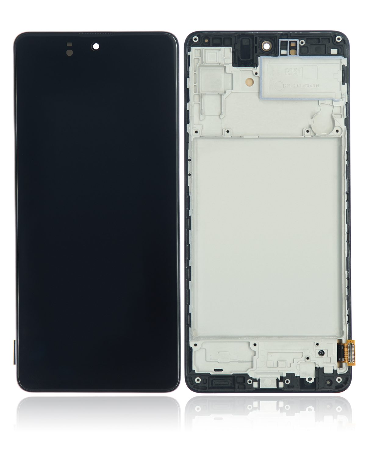 Samsung Galaxy M51 İle Uyumlu Çerçeveli ekran Orijinal Ekran (M515 2020) (Aftermarket Plus) (Celestial Black) - Görsel 2