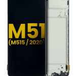 Samsung Galaxy M51 İle Uyumlu İçin Çerçeveli ekran (M515 2020) Orijinal (Tüm Renkler)  Orijinal Ekranı