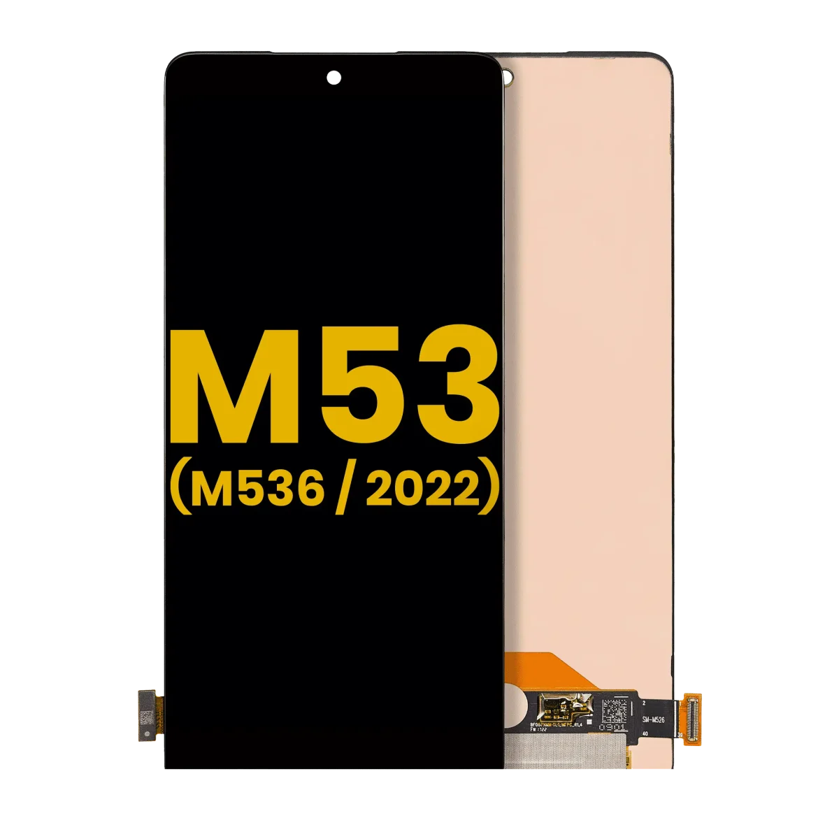 Samsung Galaxy M53 5G İle Uyumlu Çerçevesiz ekran Orijinal Ekranı (M536 2022) Orijinal (Tüm Renkler)