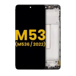 Samsung Galaxy M53 5G İle Uyumlu İçin Çerçeveli ekran (M536 2022) Orijinal (Tüm Renkler)  Orijinal Ekranı