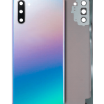 Samsung Galaxy Note 10 Arka Kapak Camı Kamera Lensli (Aura Glow / Gümüş)