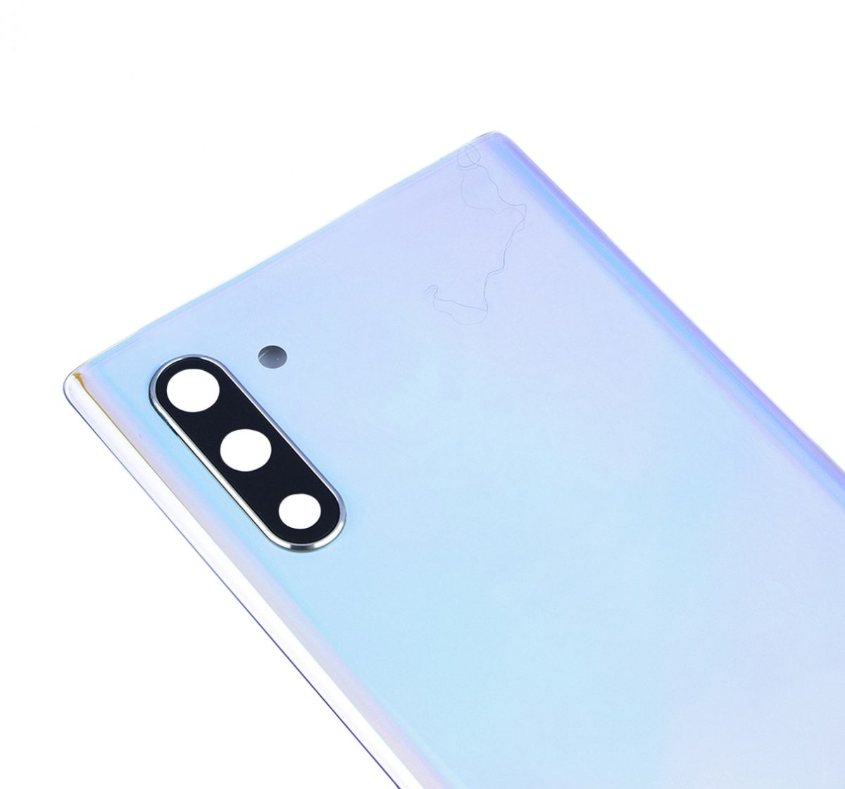 Samsung Galaxy Note 10 Arka Kapak Camı Kamera Lensli (Aura Glow / Gümüş) - Görsel 3