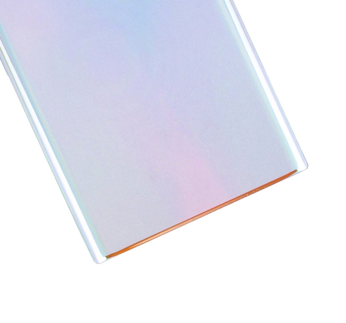 Samsung Galaxy Note 10 Arka Kapak Camı Kamera Lensli (Aura Glow / Gümüş) - Görsel 5