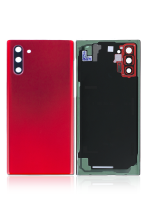 Samsung Galaxy Note 10 Arka Kapak Camı Kamera Lensli (Aura Kırmızı) - Görsel 2
