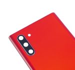 Samsung Galaxy Note 10 Arka Kapak Camı Kamera Lensli (Aura Kırmızı) - Görsel 3