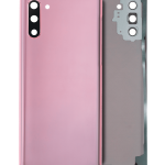 Samsung Galaxy Note 10 Arka Kapak Camı Kamera Lensli (Aura Pembe)