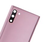 Samsung Galaxy Note 10 Arka Kapak Camı Kamera Lensli (Aura Pembe) - Görsel 3