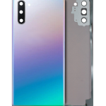 Samsung Galaxy Note 10 Arka Kapak Camı Kamera Lensli(Service Pack) (Aura Glow / Gümüş)