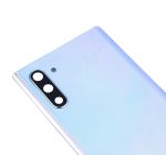 Samsung Galaxy Note 10 Arka Kapak Camı Kamera Lensli(Service Pack) (Aura Glow / Gümüş) - Görsel 4