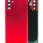 Samsung Galaxy Note 10 Arka Kapak Camı Kamera Lensli(Service Pack) (Aura Kırmızı)