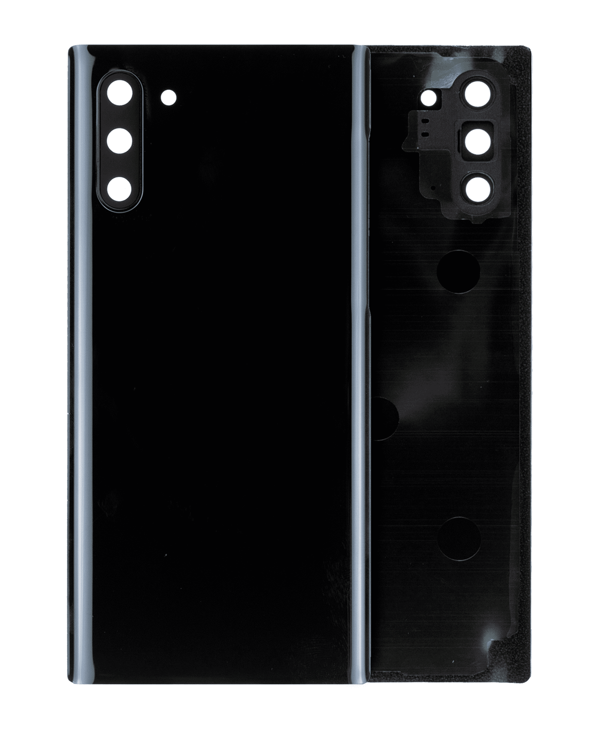 Samsung Galaxy Note 10 Arka Kapak Camı Kamera Lensli(Service Pack) (Aura Siyah)