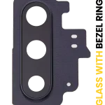 Samsung Galaxy Note 10 (Aura Siyah) İçin Arka Kamera Lensi Çerçeveli Halkalı Uyumlu