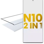 Samsung Galaxy Note 10 İle Uyumlu OCA Önceden Yüklenmiş 2'si 1 Arada Ön Cam
