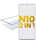 Samsung Galaxy Note 10 İle Uyumlu OCA Önceden Yüklenmiş 2'si 1 Arada Ön Cam