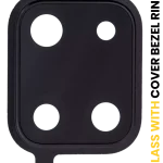 Samsung Galaxy Note 10 Lite İçin Kapaklı Arka Kamera Lensi Çerçeveli Halkalı (Tüm Renkler)