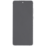 Samsung Galaxy Note 10 Lite İle Uyumlu Çerçeveli ekran oled Ekranı  (Aftermarket Plus) (Aura Glow / Gümüş) - Görsel 3