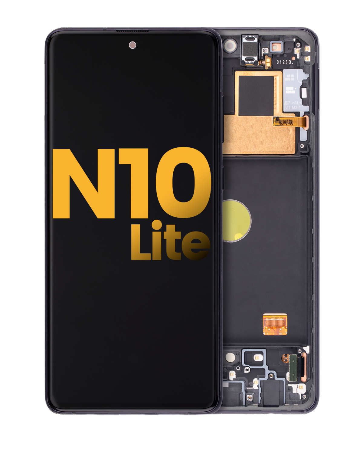 Samsung Galaxy Note 10 Lite Orijinal (Aura Siyah) İçin Çerçeveli ekran Orijinal Ekranı Uyumlu