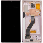 Samsung Galaxy Note 10 Orijinal (Aura Glow / Gümüş) İçin Çerçeveli ekran Orijinal Ekranı - Görsel 2