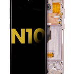 Samsung Galaxy Note 10 Orijinal (Aura Glow / Gümüş) İçin Çerçeveli ekran Orijinal Ekranı