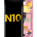 Samsung Galaxy Note 10 Orijinal (Aura Pembe) İçin Çerçeveli ekran Orijinal Ekranı Uyumlu