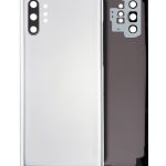 Samsung Galaxy Note 10 Plus 5G Arka Kapak Camı Kamera Lensli  (Aura Glow / Gümüş)