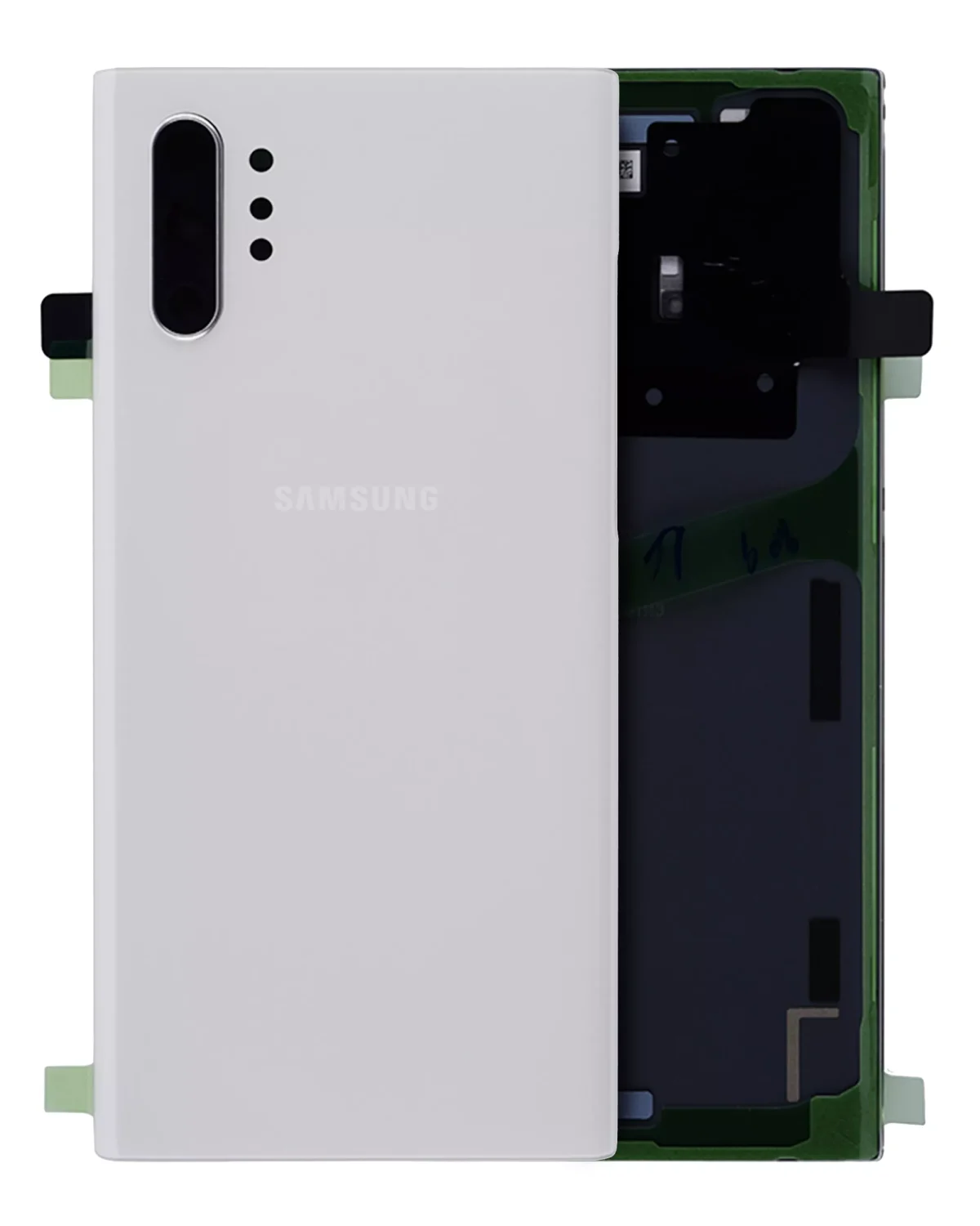 Samsung Galaxy Note 10 Plus 5G Arka Kapak Camı Kamera Lensli (Servis Paketi) (Aura Beyazı)