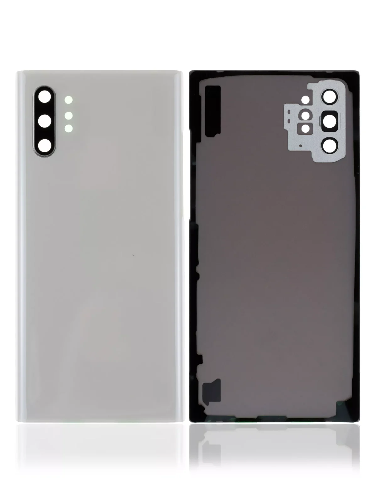 Samsung Galaxy Note 10 Plus 5G Arka Kapak Camı Kamera Lensli (Servis Paketi) (Aura Beyazı) - Görsel 4