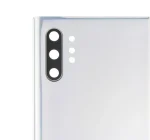 Samsung Galaxy Note 10 Plus 5G Arka Kapak Camı Kamera Lensli (Servis Paketi) (Aura Glow / Gümüş) - Görsel 3