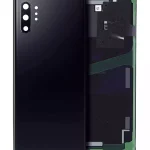 Samsung Galaxy Note 10 Plus 5G Arka Kapak Camı Kamera Lensli (Servis Paketi) (Aura Siyah)