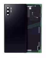 Samsung Galaxy Note 10 Plus 5G Arka Kapak Camı Kamera Lensli (Servis Paketi) (Aura Siyah)